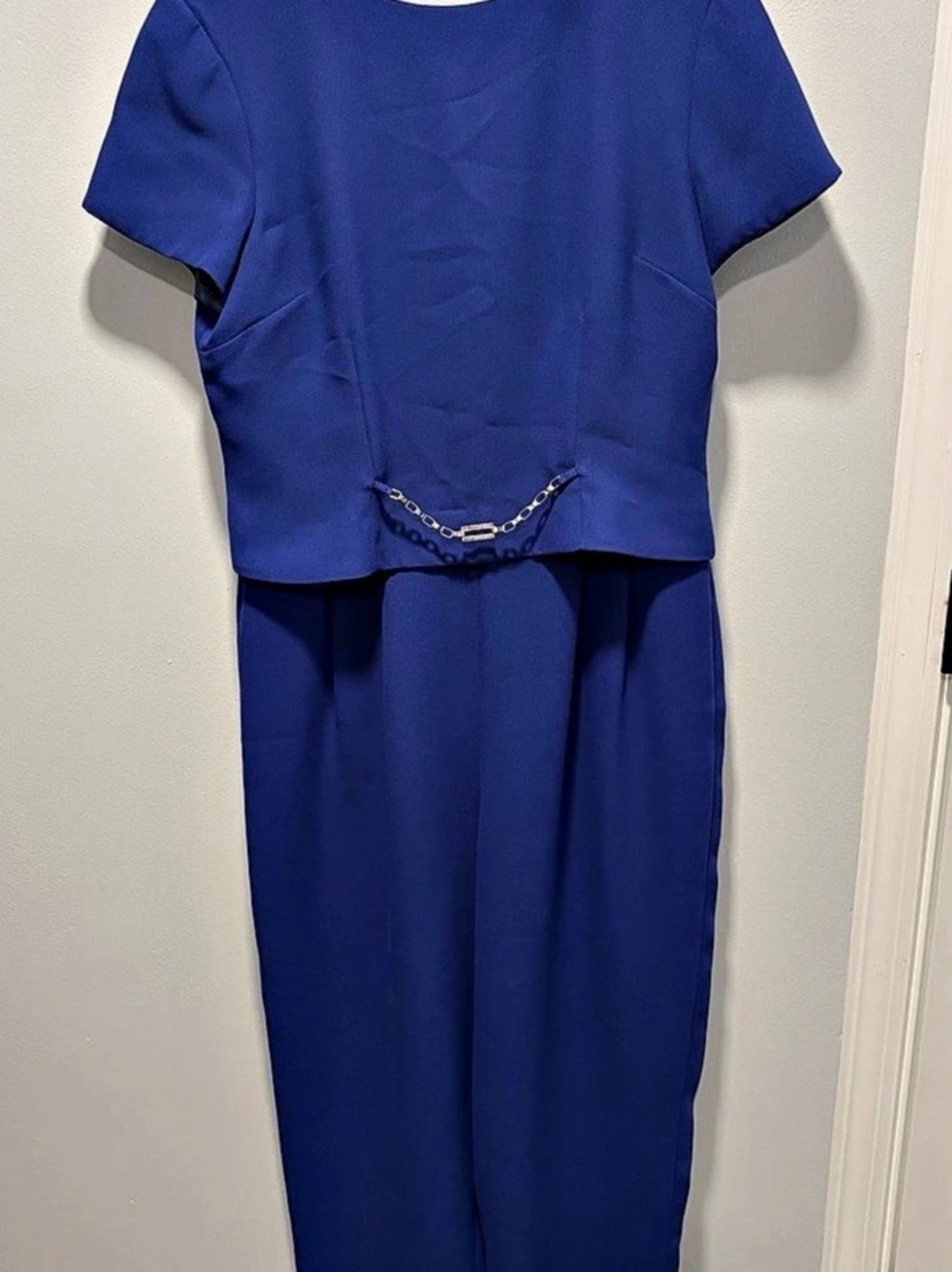 Liz Claiborne Cobalt Blue Jumpsuit Size 12P